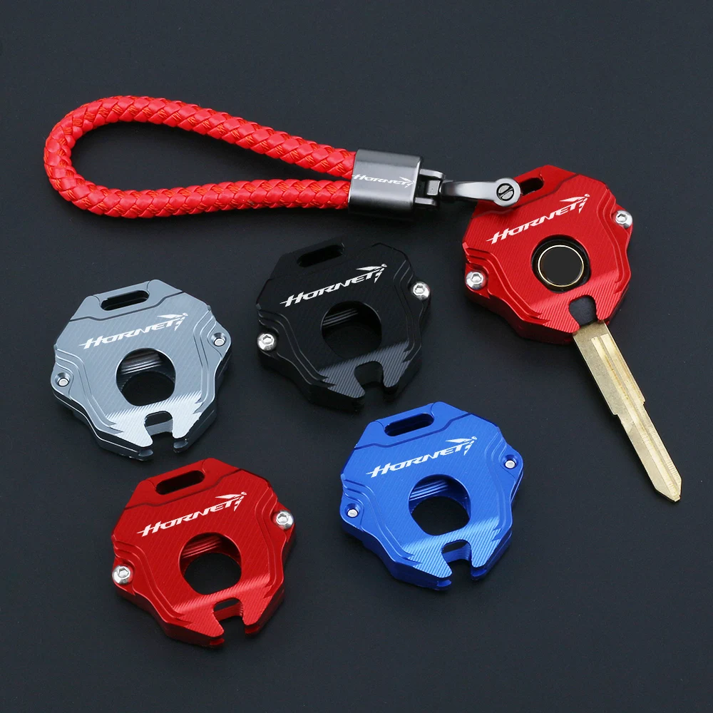 Motorcycle Sturdy Build Key Cover For HONDA Hornet CB750 CB 750 Distinct Style Key Shell Braided Rope Keyring 4 Colors