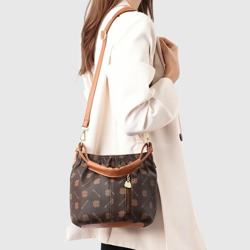 

Original Classic Leather Satchel Handbag Women Designer Tote Shoulder Crossbody Purse Vintage Diaper Bag