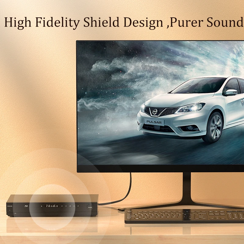 CHOSEAL RCA ถึง3.5มม.2RCA ชาย Aux RCA อะแดปเตอร์สำหรับสมาร์ทโฟน,MP3,แท็บเล็ตลำโพง