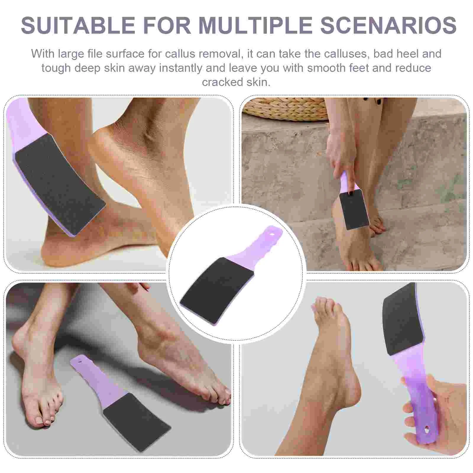 Double-sided Pedicure Foot File Exfoliating Brush Feet Rasp Foot Care Tool(Blue) double-sided foot file