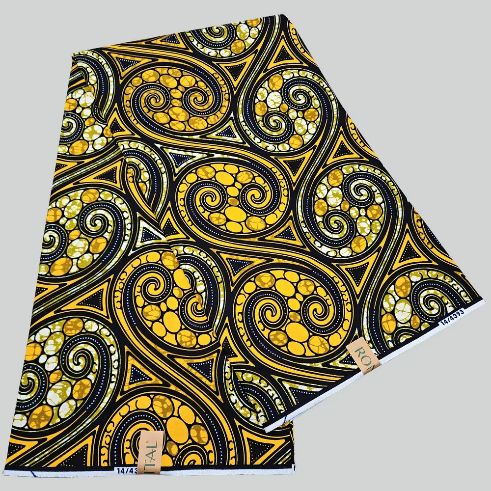 Patrón Popular, tela estampada con bloques de cera africana, cera de algodón auténtica de Hollanda, tela Nigeria Ankara, para prendas de vestir, bolso, diadema