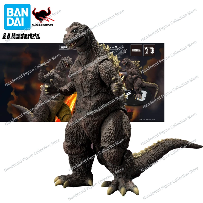 Original Bandai S.H.Monsterarts SHM Godzilla 1954 70th Anniversary Special Edition Animation Action Figure Toy Model Collection