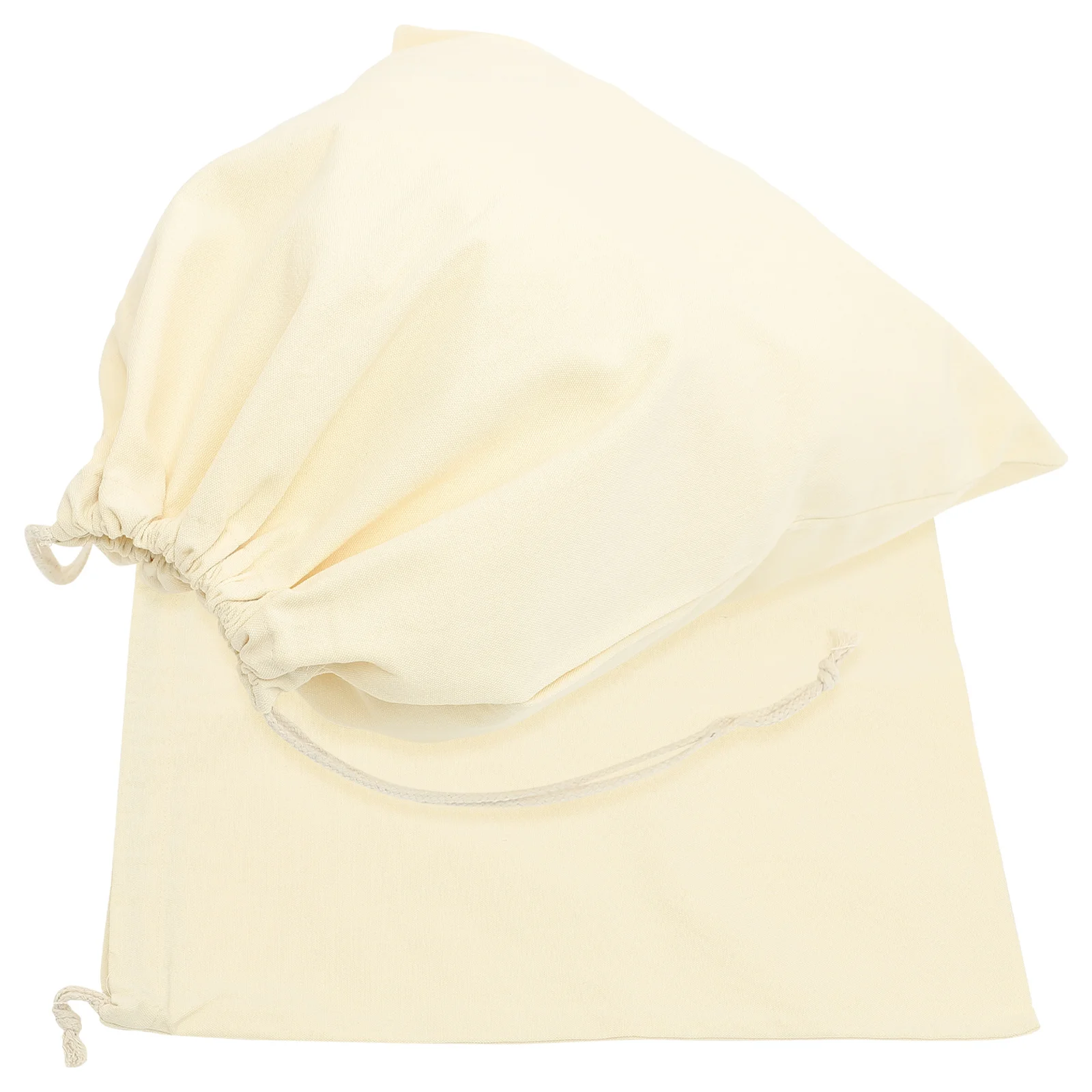 

2pcs Laundry Bags Canvas Drawstring Pouch For Dirty Clothes Washable Travel Storage Bag Reusable Clothing Organizer Home