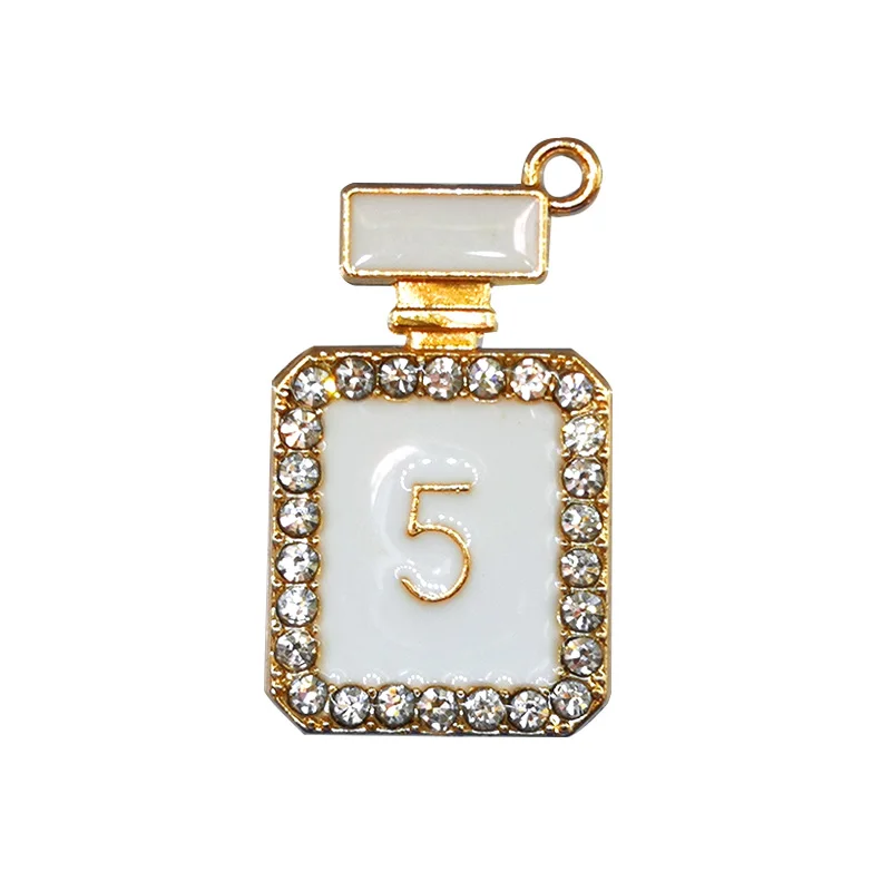 1PCS Metall Kosmetik Schuh Charms Parfüm Bogen Schere Luxus Schuh Zubehör Mode Frauen Männer Kinder Schuh Schnalle Dekoration – Detail 10