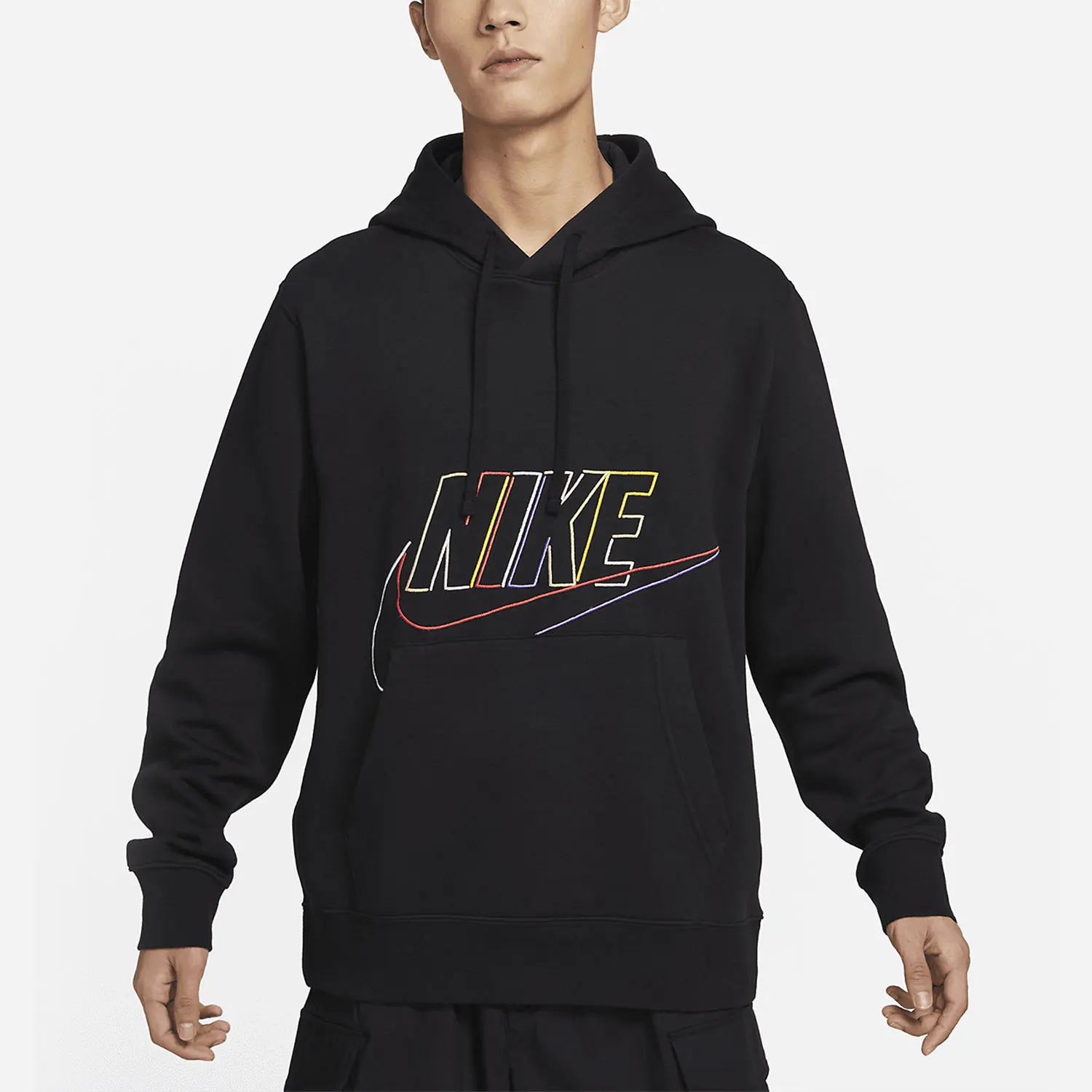 

Nike genuine 2023 New Men's Fleece-Lined Casual Hooded Sweatshirt DX0542-010