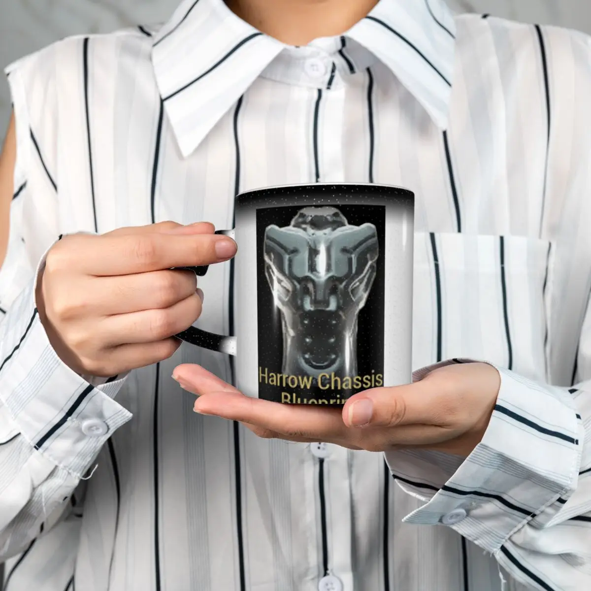Harrow Chassis Blueprint Warframe Tennoc Mug Funny Ceramic Coffee Cups Tea Mugs Milk Cup Drinkware Gift for Woman Man