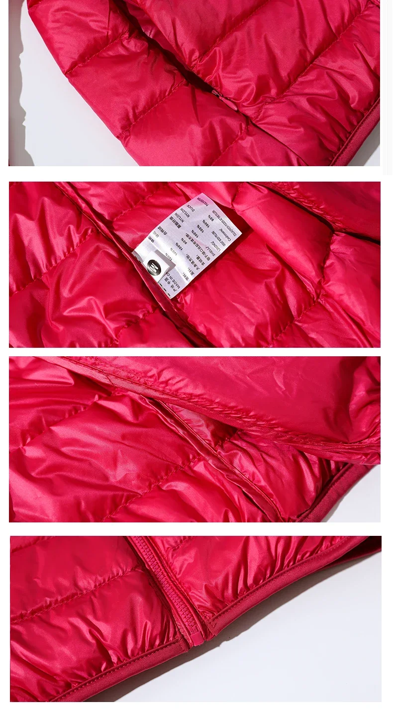 Ultra Light Down Jacket 2024 New Parkas Basic Winter Jackets Female Women Velvet Hooded Coats Autumn Down Jacket Womens Outwear