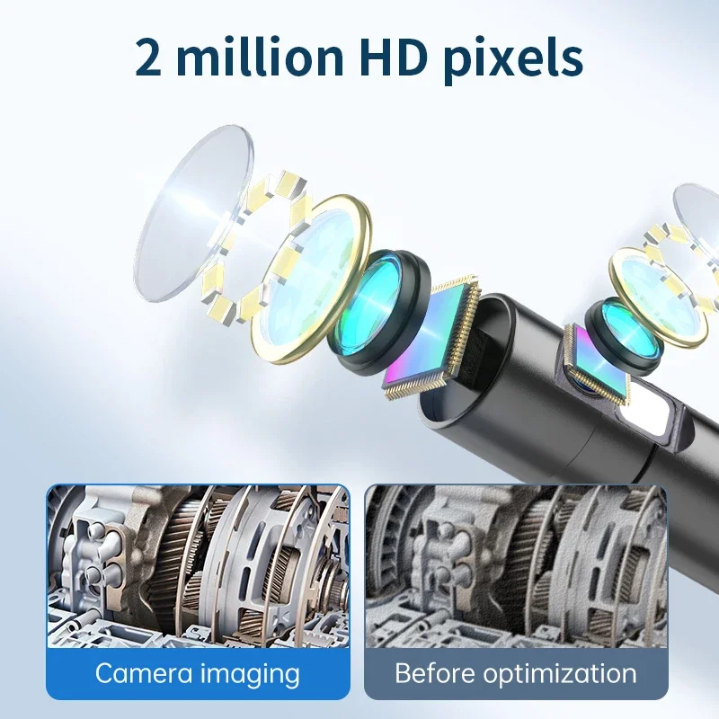 KERUI 8 مللي متر 2MP المنظار السيارات بوروسكوب التفتيش كاميرا مزدوجة/عدسة واحدة آيفون IOS هاتف ذكي أندرويد نوع C سيارات