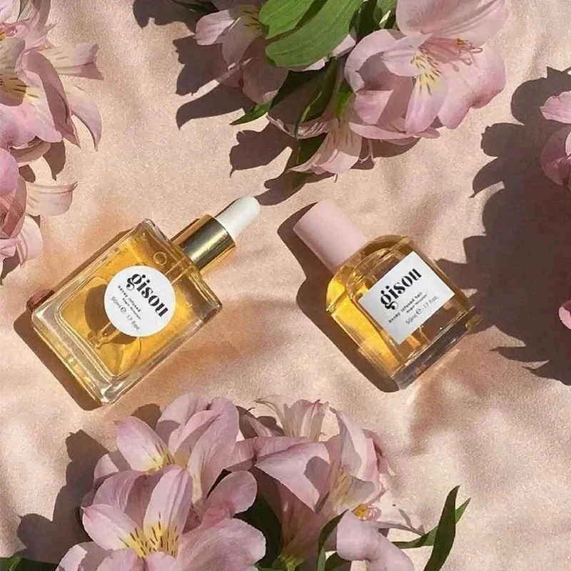 Wild Rose Honey Infused Hair Perfume Travel-Friendly Long-Lasting Fragrance Moisturizing Nourishing Hair Care Essence Oil Duo