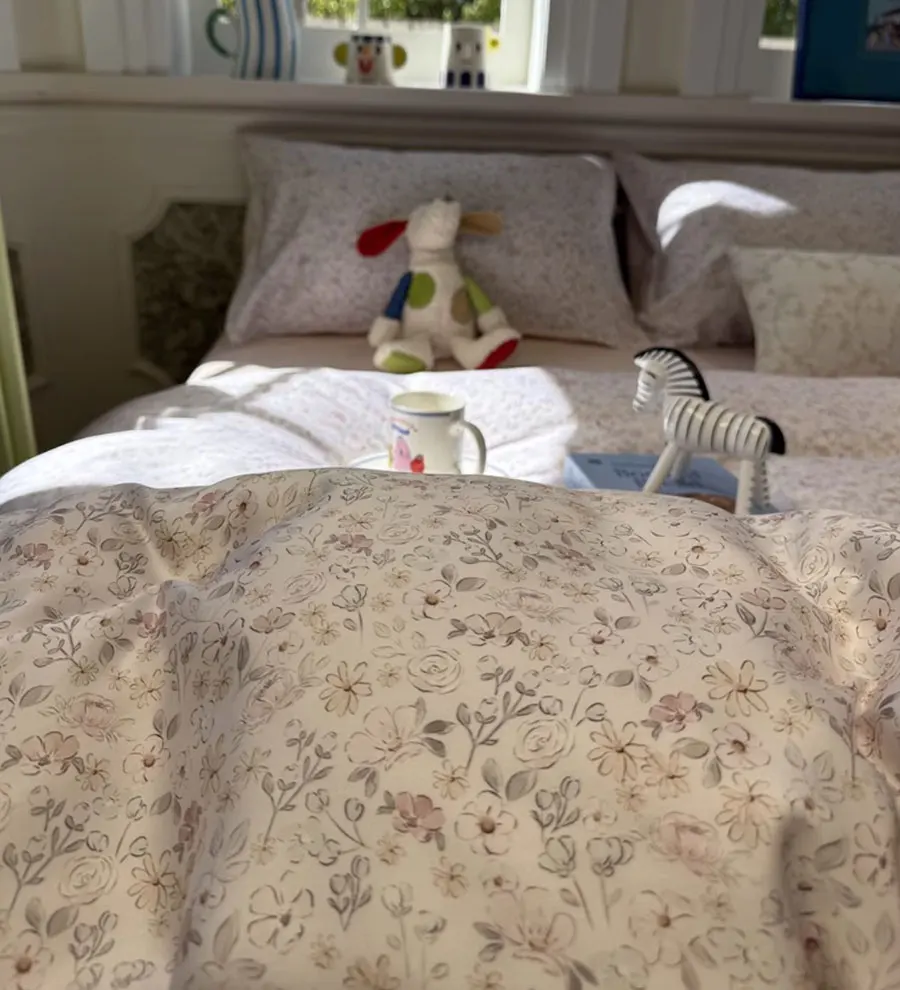 

Романтический сладкий комплект постельного белья с пасторальным цветком для девочек, полная королева, элегантный кавайный цветочный домашний текстильный лист, наволочка, пододеяльник