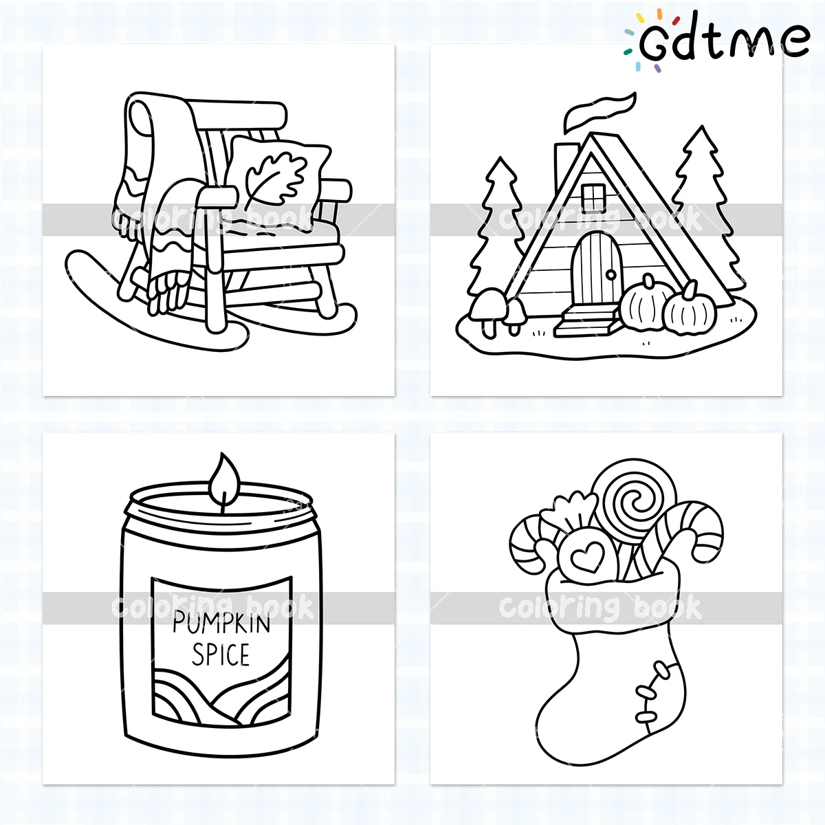 كتاب تلوين مريح للخريف للبالغين يتميز بـ 24 صفحة أنشطة يومية مريحة لطيفة للاسترخاء للأطفال كتب رسم ذاتية الصنع