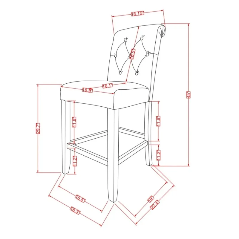 Home Bar Chair with Backrest Bars Stools High Kitchen Stools Island Dining Table Chair Tabourets De Bar Chairs Barstools Stool