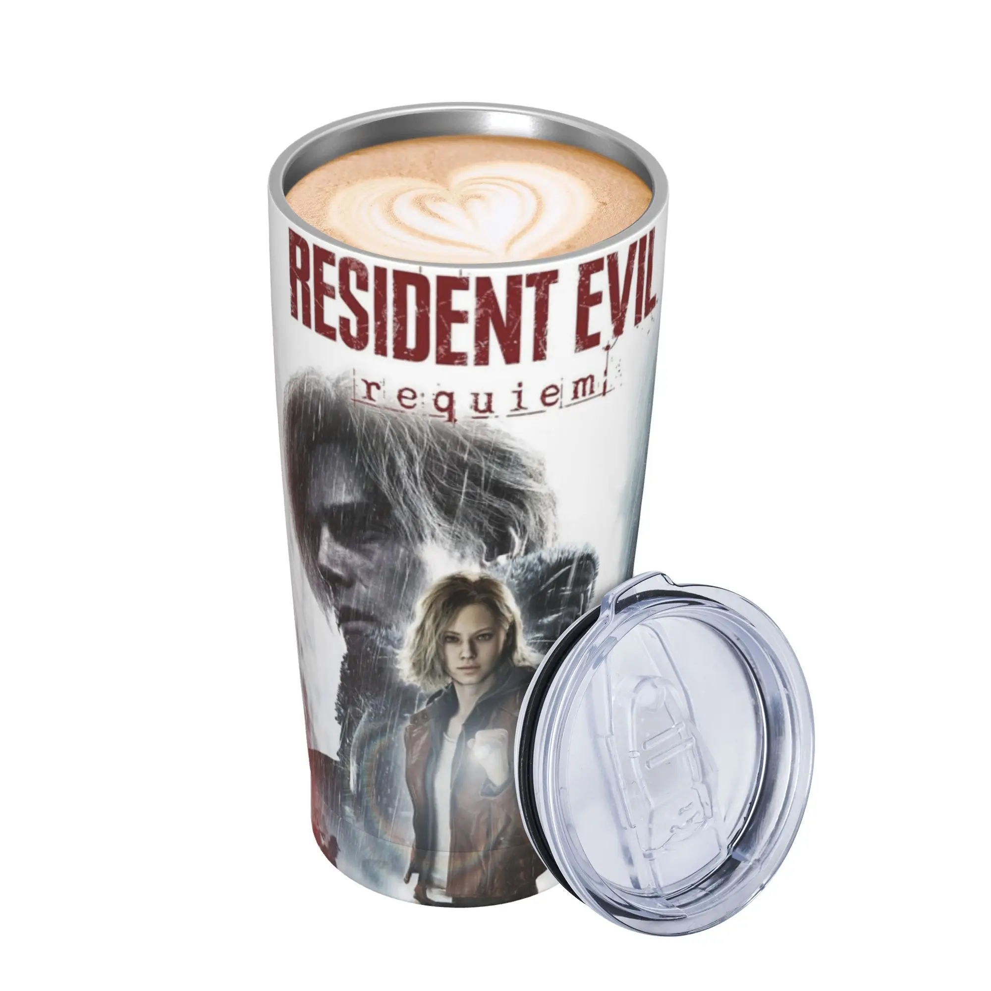 Residents Evils 9 Requiem  Tumbler Vacuum Insulated  Coffee Cups with Lid Straw School Mug Spill Proof 20oz
