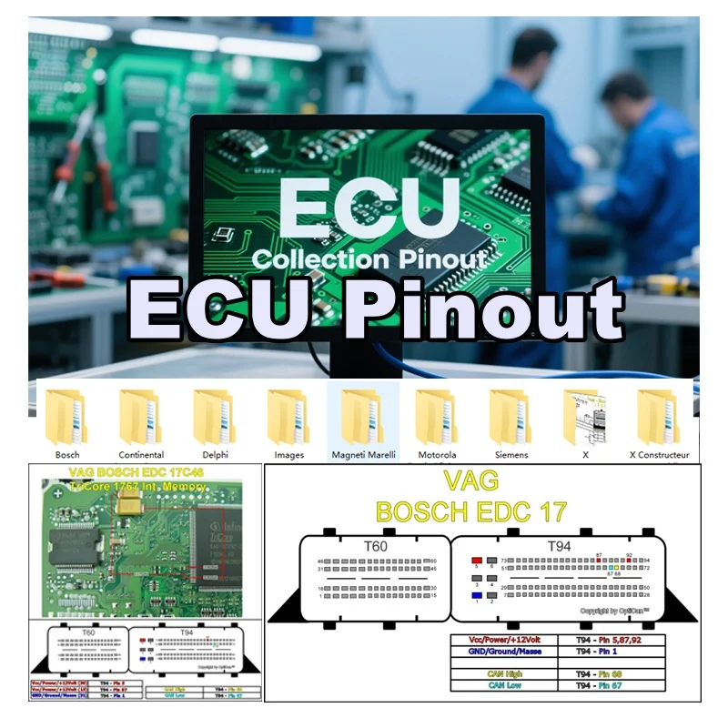 

ECU Collection Pinout File Automotive ECU Pinout Connection For BM/W Toy/ota Iveco Wiring Diagram ECU Map VS ALLDATA AUTODATA