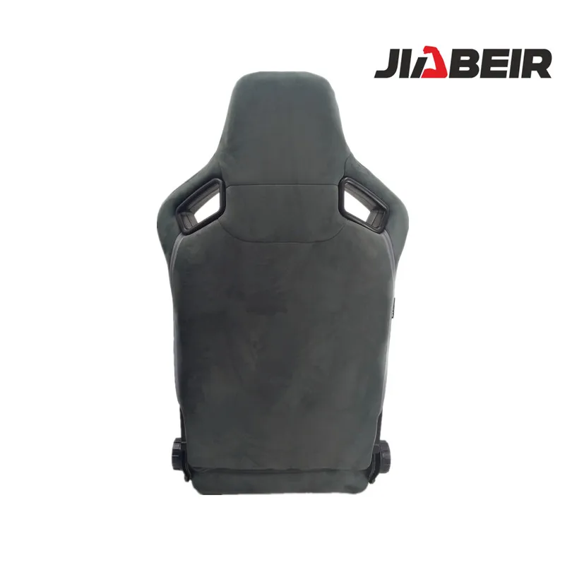 2pcsAdjustable Gray PVC Leather Universal Racing Seat Car Racing Seat