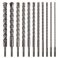 1Pc Concrete SDS Plus 6-28mm bit Cross Cutter head double auger Hammer 310mm Wall Brick Block Electric Hammer Masonry Bit