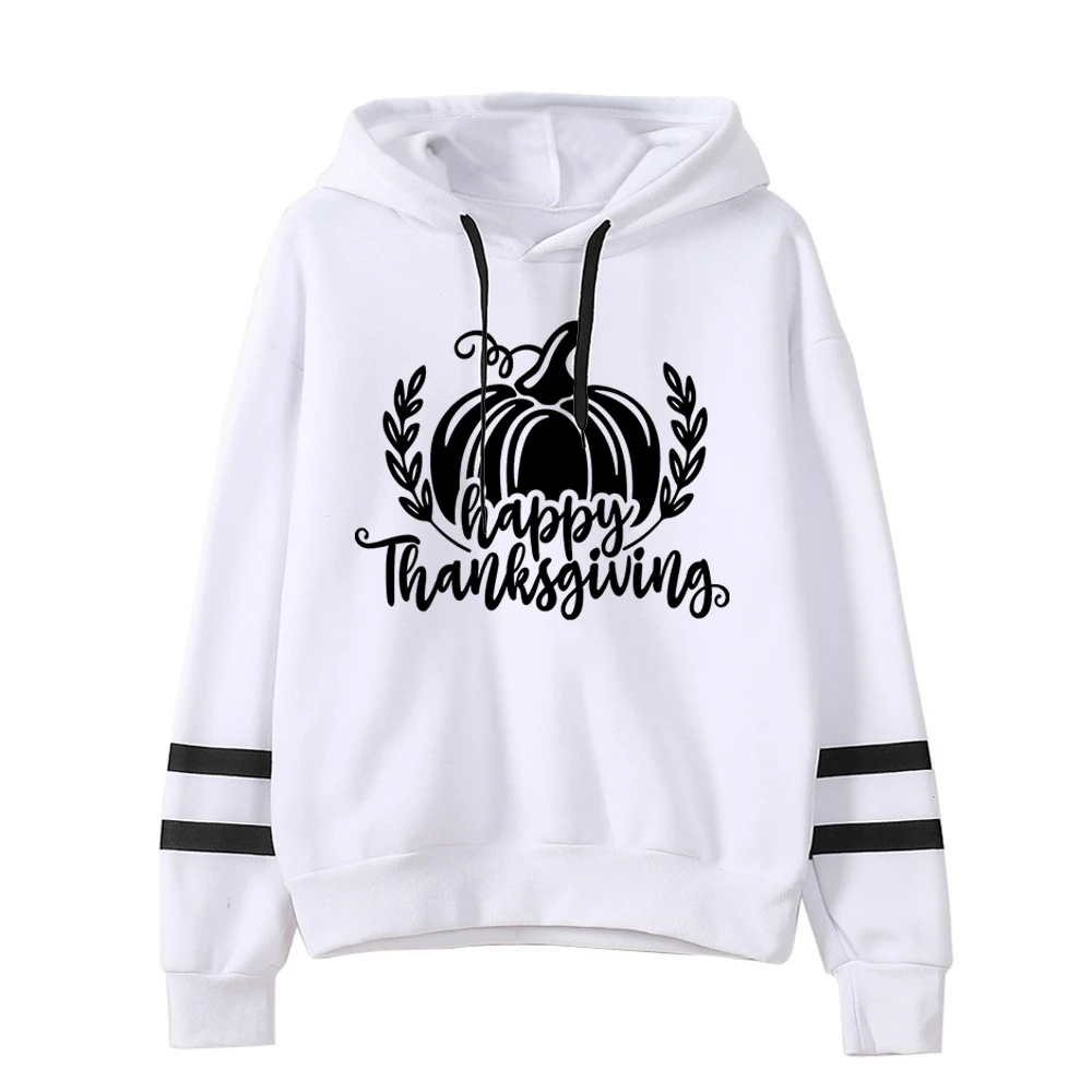 

Happy Thanksgiving Hoodies Women Fall Pumpkin Sweatshirt Print Winter Clothes Pumpkin Thankful Hoodies Women Kawaii M