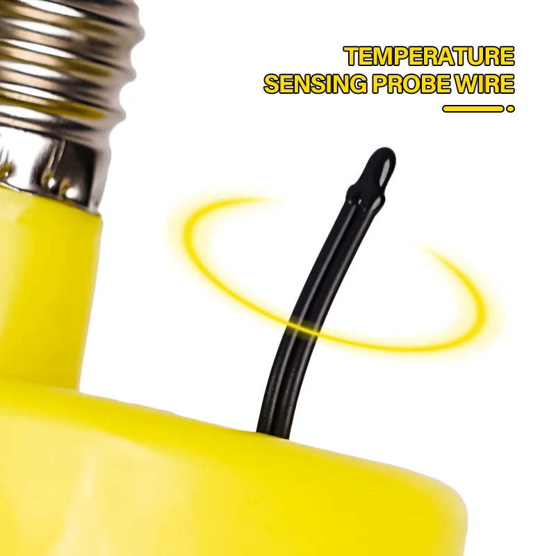 Neue 220V 150W Heizlampe mit Thermostat-Temperaturregler, Heizgerät für die Tierhaltung, Wärmelampe für Hühner, Ferkel, Hunde und andere Haustiere. – Detail 15