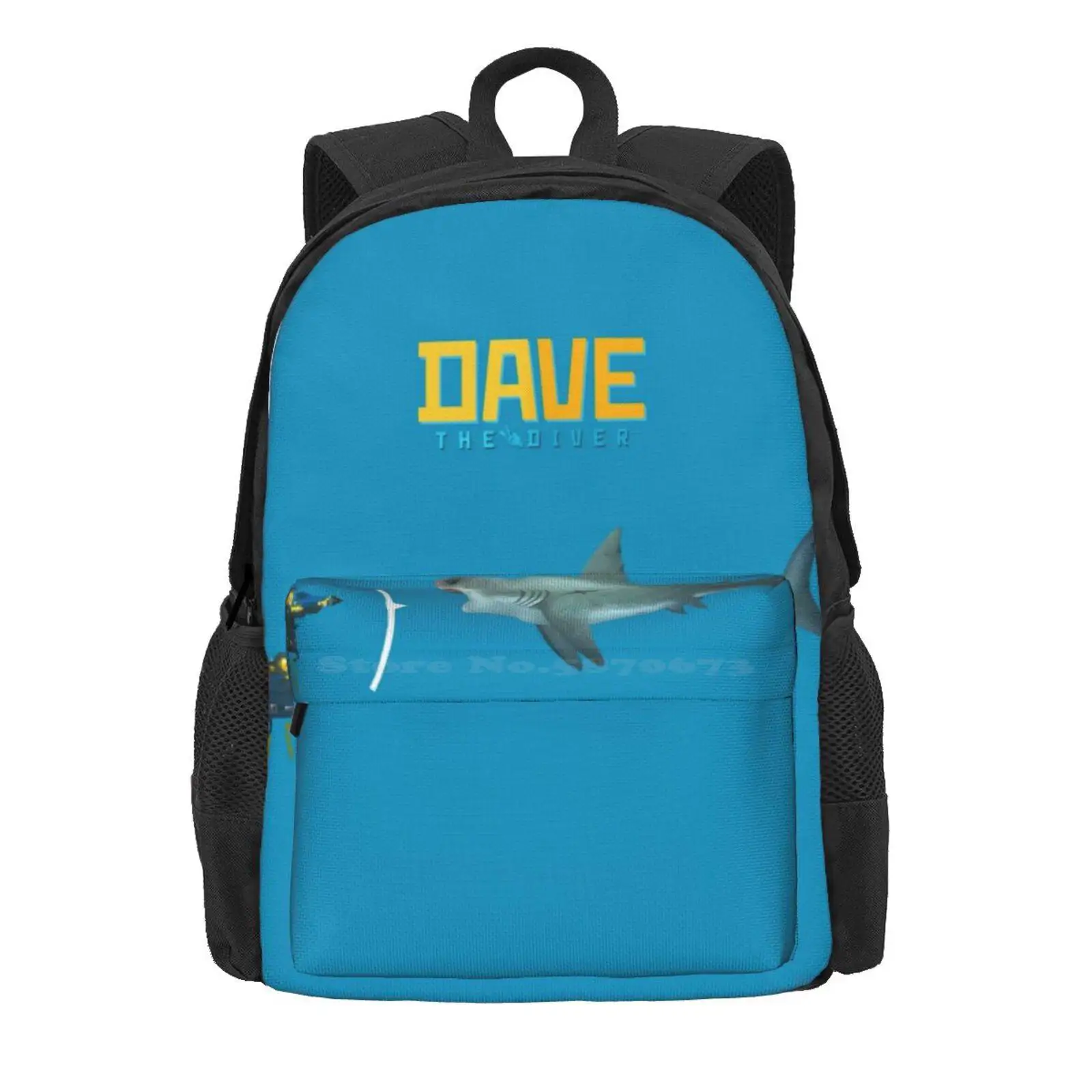 Dave The Diver Hot Sale Schoolbag Backpack Fashion Bags Dave The Diver Bancho Sushi Sea People Chef Fishing Raw Meat Restaurant