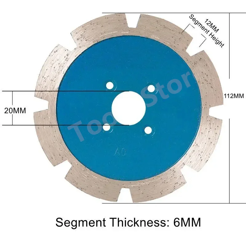 Imagem -04 - Peça Lâmina de Diamante de 112 mm com Ferramenta de Ranhura de 315 mm de Espessura para Disco de Moagem de Parede de Granito de Concreto Serra de Diamante 1