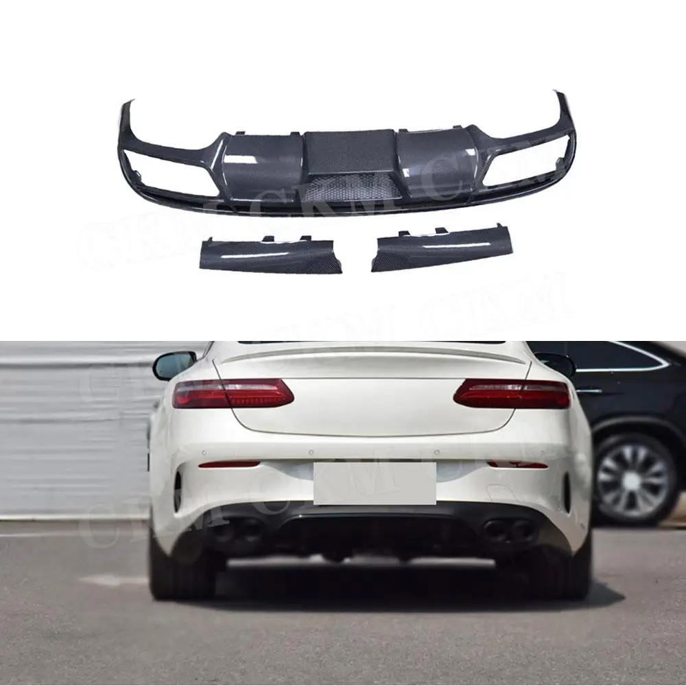 

Carbon Fiber Rear Diffuser Bumper Lip Chin FRP Car Bodykits for Mercedes Benz E-Class C238 E53 E63 AMG 2017-2022 Accessories