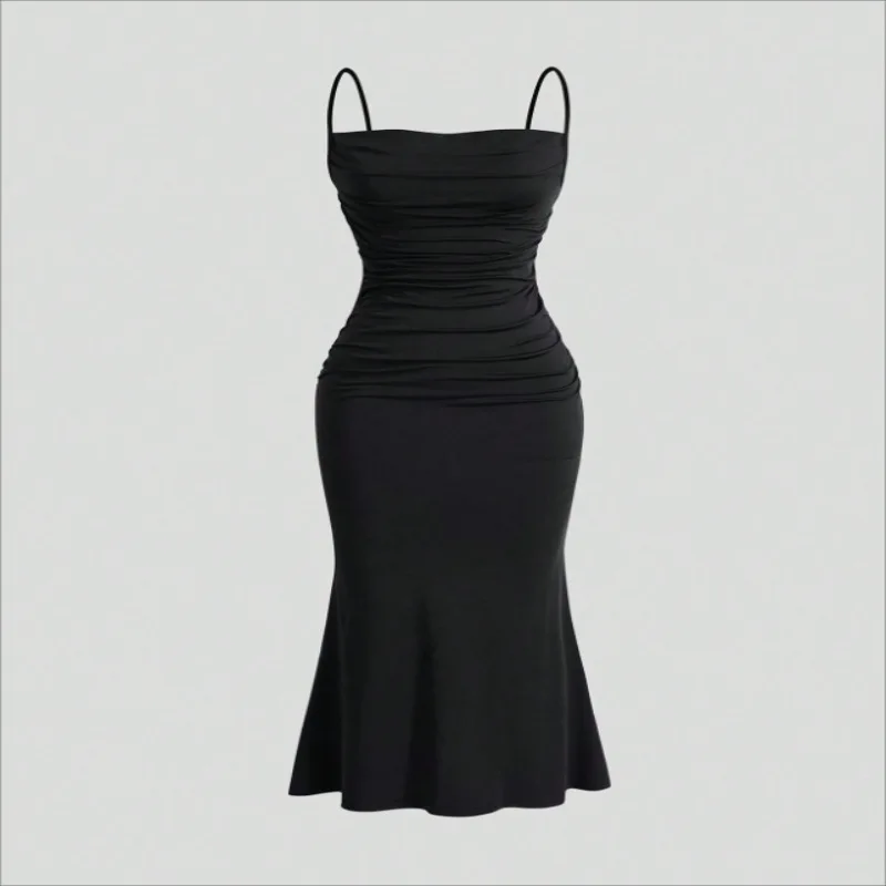 

2025 New Strap Mermaid Dress Bodycon Slimming Vacation Dress