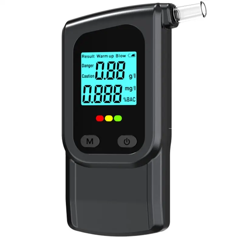 CJSD-Digital Alcohol Tester Voice-Announced Breathalyzer For Drunk Driving Breathalyzer Alcotester LCD Display Drunk Driving