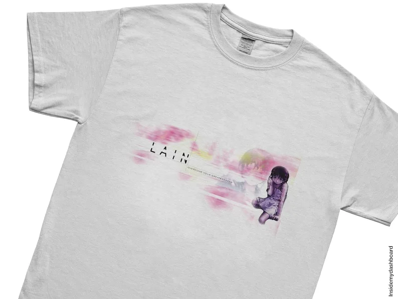 Serial Experiments Lain The Abyss Digital Rabbit Hole T-Shirt, Lain Anime, Serial Experiments Lain Shirt, Cyberpunk,