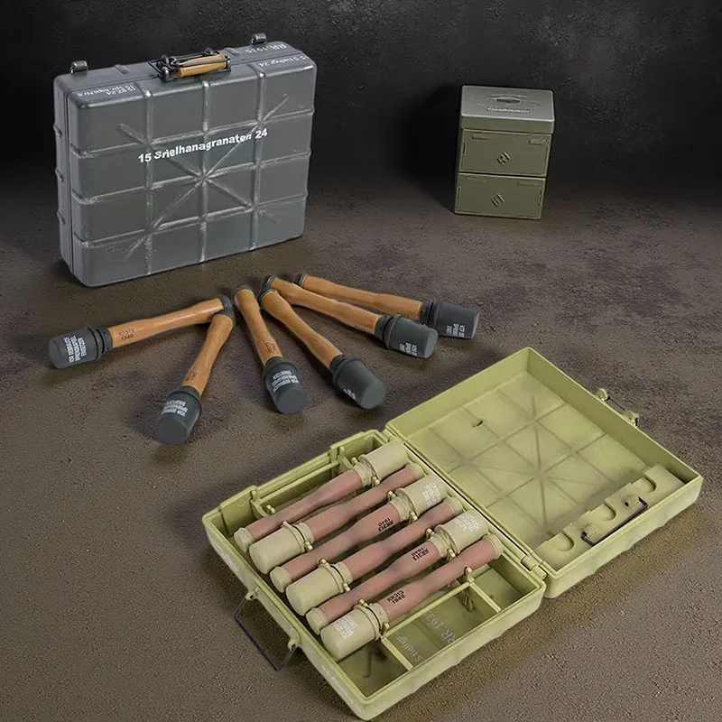 

ZYTOYS ZY2036 ZY2022 1/6 Немецкий ящик для хранения гранат M24, модель гранаты, аксессуар для сцены солдата, подходит для 12-дюймовых фигурок