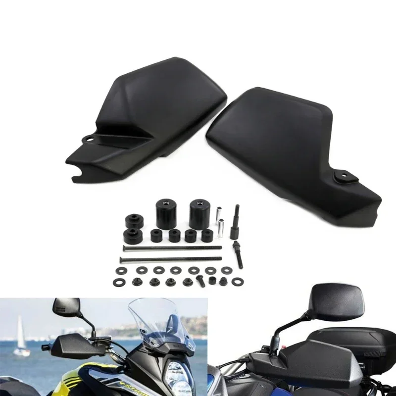 

Suitable for Suzuki DL650 V-STROM hand guards set from 2004 to 2019. Anti-fall hand guards. Handlebar windshields.