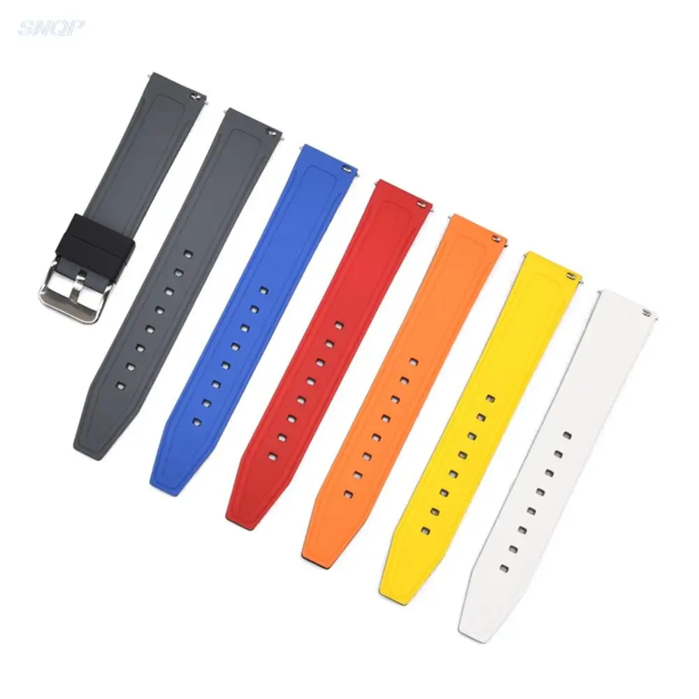 20 مللي متر 22 مللي متر 24 مللي متر 26 مللي متر سيليكون الفرقة حزام لساعة سامسونج جالاكسي 42 مللي متر 46 مللي متر نشط 2 جير S3 S2 Amazfit الإفراج السريع سوار