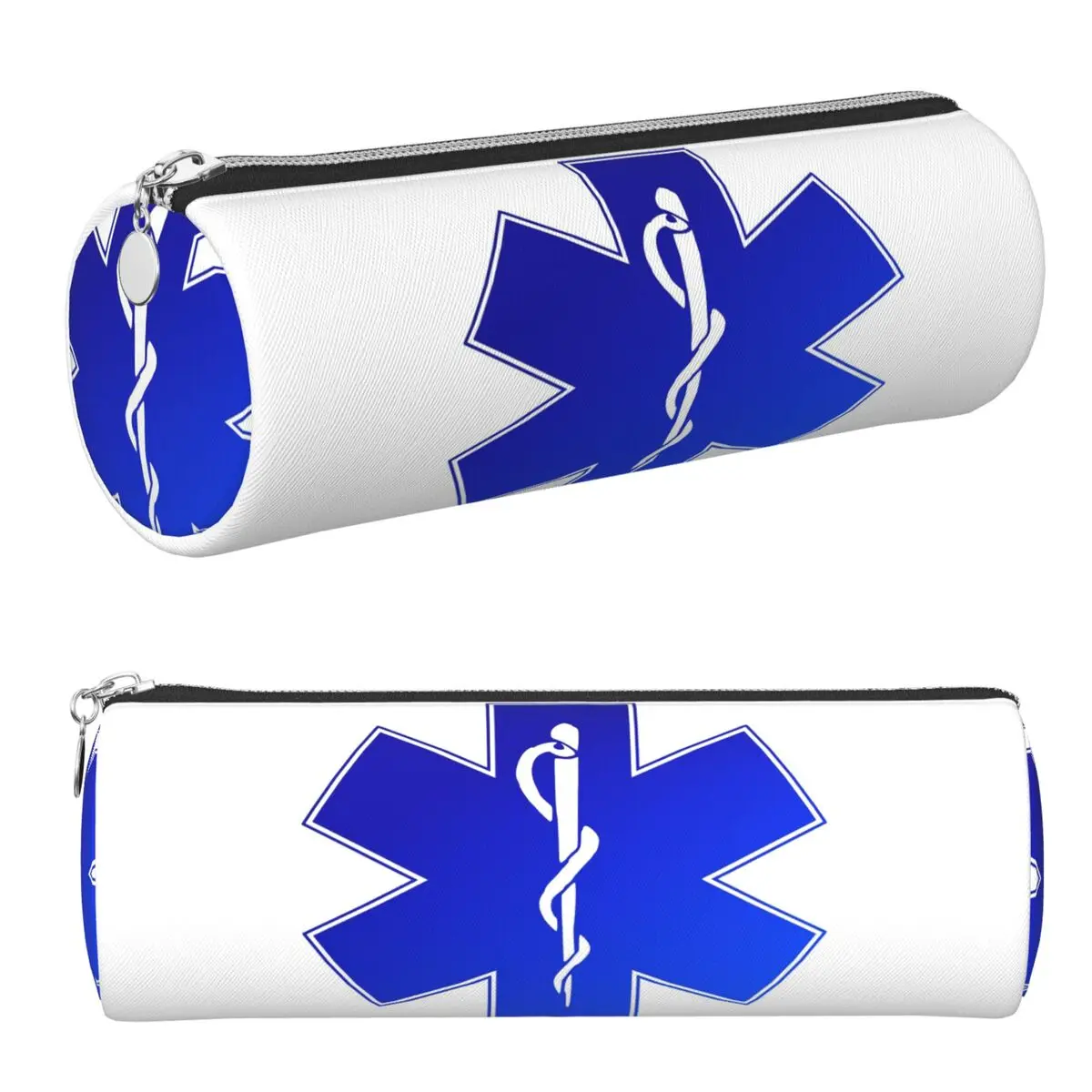 EMS EMT Paramedic Star Of Life Federmäppchen, Federmäppchen, zylindrische Stiftbox, Federmäppchen für Studenten, Schreibwaren