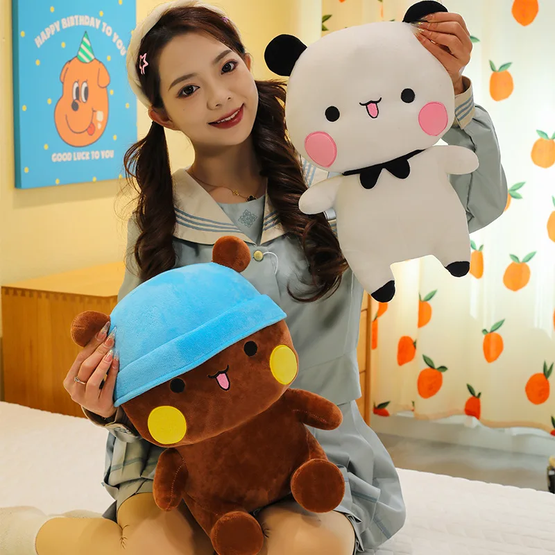

New30-60cm Bubu and Dudu Panda Plush Cute Cartoon Panda Bear Doll Kawaii Stuffed Soft Pillow Toy Children's Day Gifts for Kids