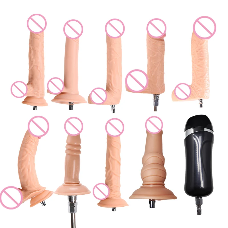 10 Types Realistic Dildos Masturbator Cup with VAC-U-Lock Connerect Sex Toys for Woman and Man Automatic Sex Machine Attachments