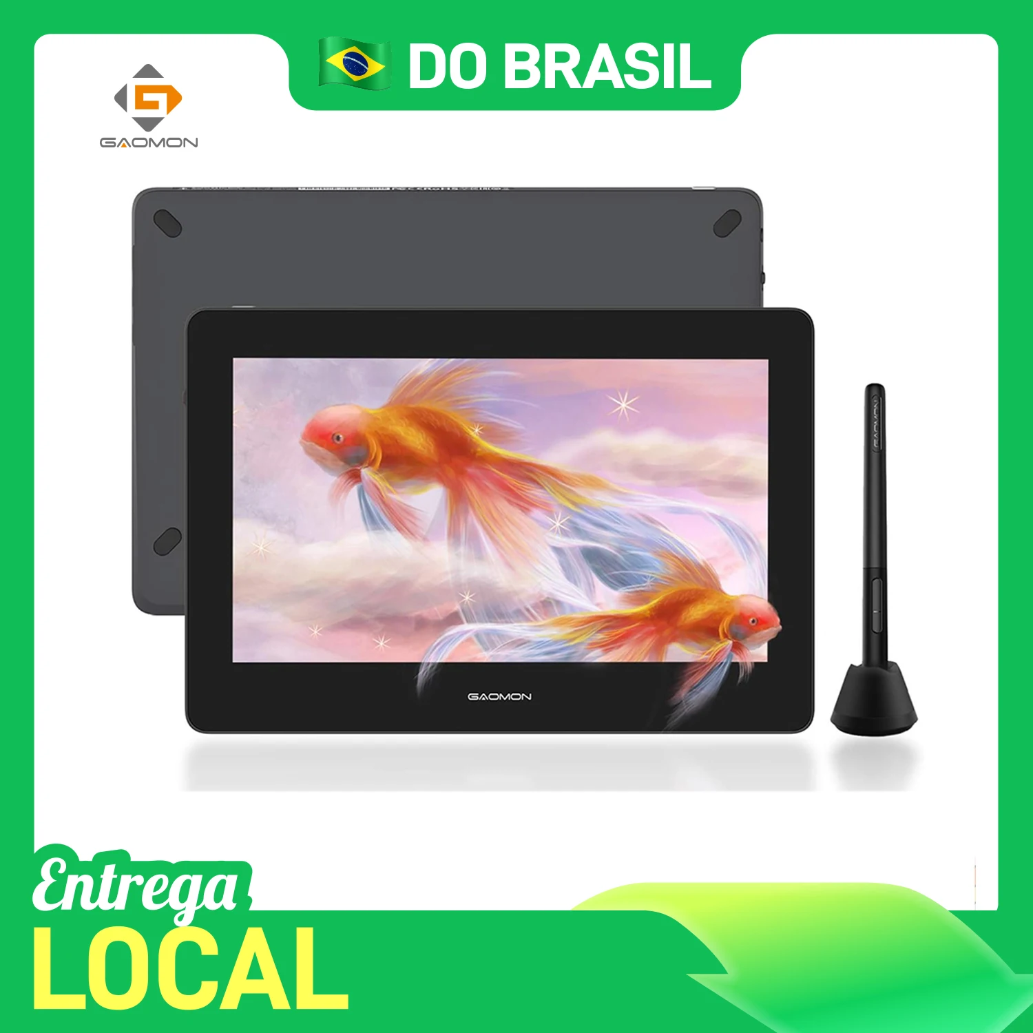 

GAOMON PD1220 11.6’’ Graphics Tablet Pen Display 86% NTSC Full Laminated Drawing Monitor Compatible with Windows Mac Android
