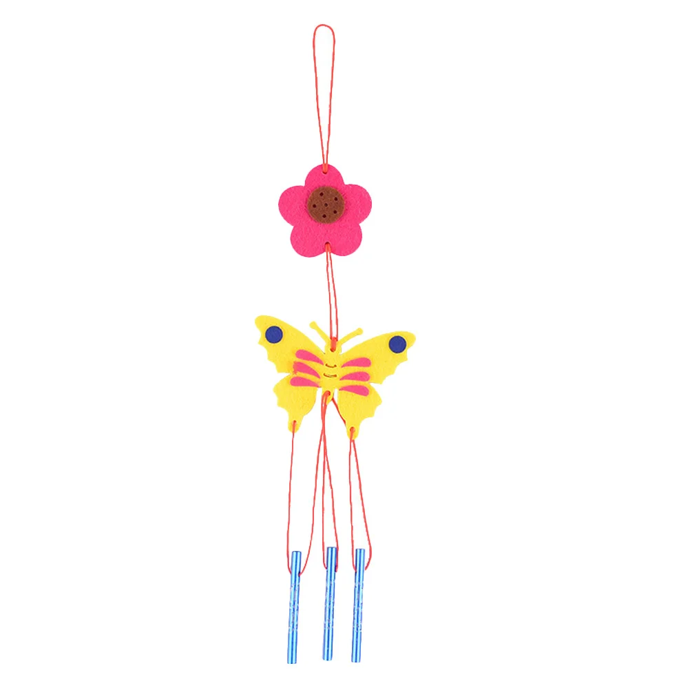 

6Pcs DIY Wind Chime Pendant Material Cartoon Style Handmade Hanging Decor Kids Craft Kit Creative Gift for Children