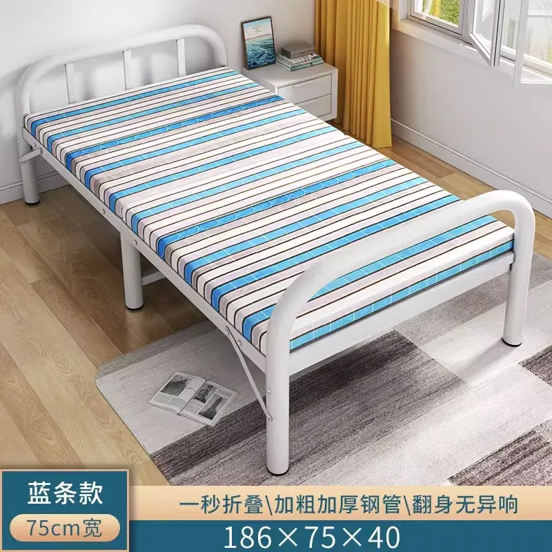 

Раскладная кровать, односпальная портативная бытовая 1,2 метра, аренда комнаты, сон, простой офис, обеденный перерыв, эскорт, жесткая железная кровать