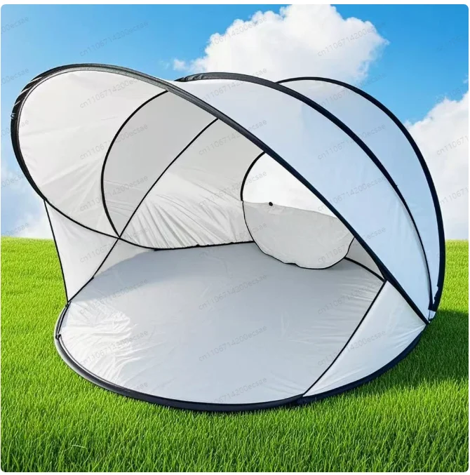 Beach Tent with Sun Protection & Windproof, Auto Pop Up Easy Setup, Portable Fold for Outdoor Play