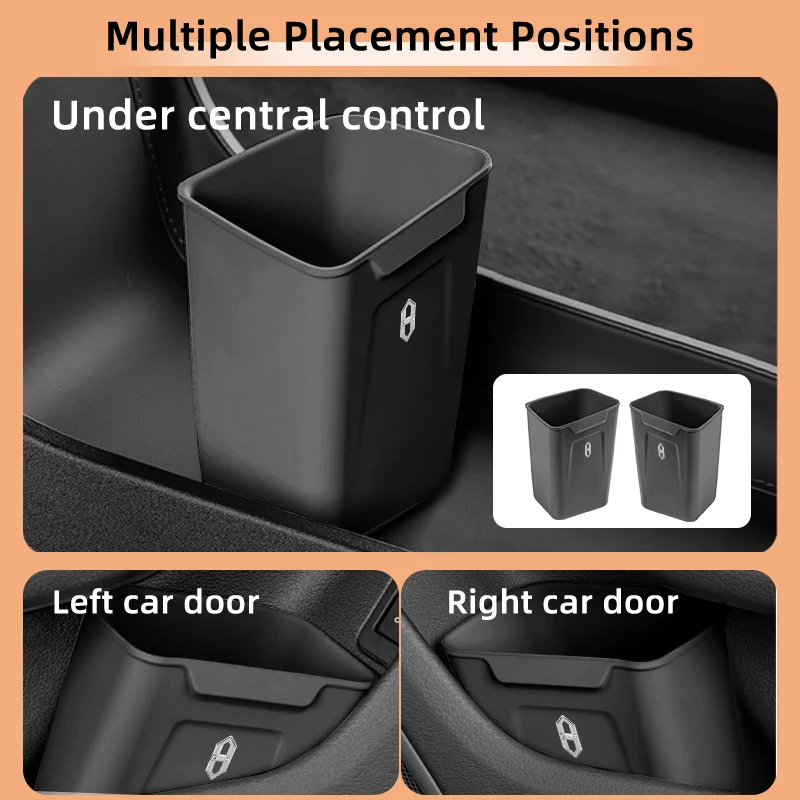 Silicone Car Interior Storage Box Portable Garbage Can Organizer Accessories For AITO