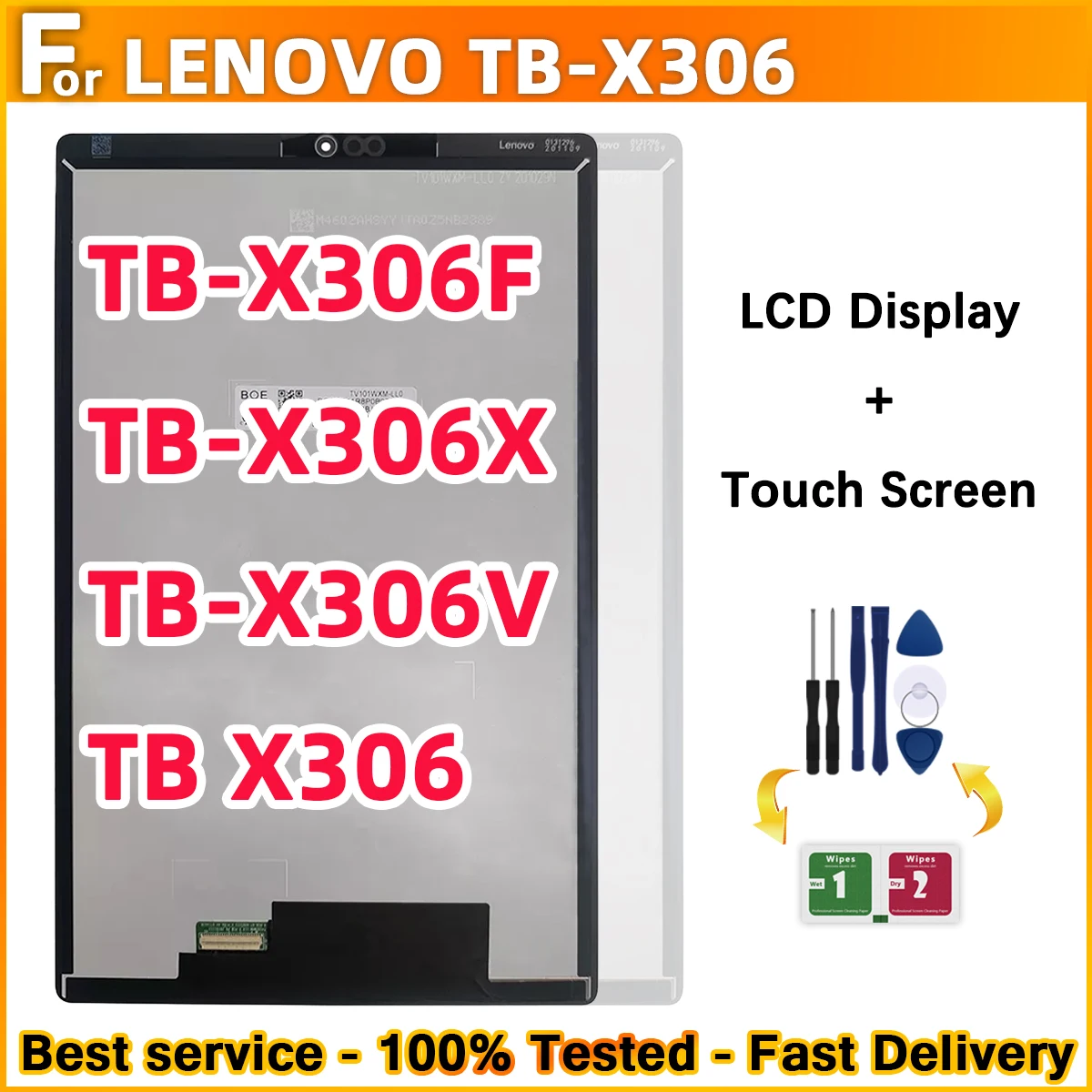 For Lenovo Smart Tab M10 HD 2nd Gen TB-X306X TB-X306F X306 LCD Display Touch Screen Replacement For X306 LCD
