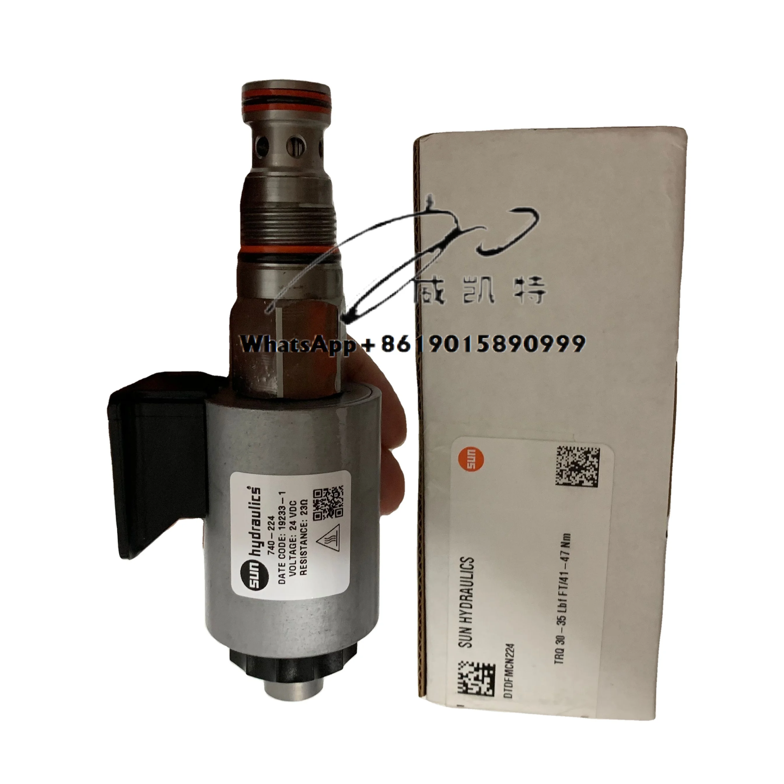 DTDF-MCN224 DTDFMCN224 DTDF-MCN-224 SUN Hydraulics 2-way, Direct-acting, Solenoid-operated Directional Blocking Poppet Valve