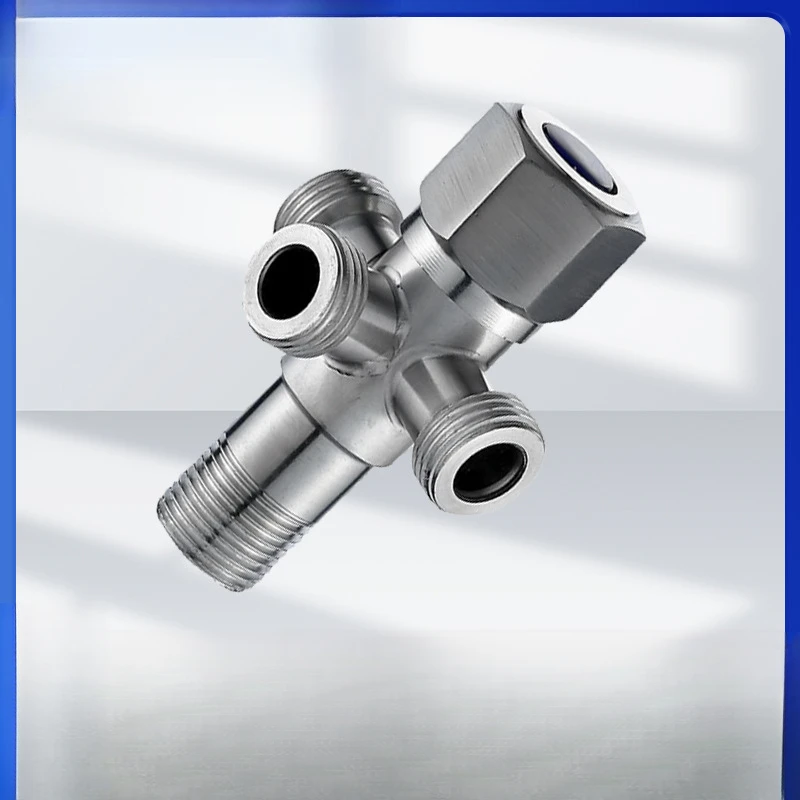 304 Stainless Steel Triangle Valve Water Heater Toilet Diverter Bathroom Faucet Accessories