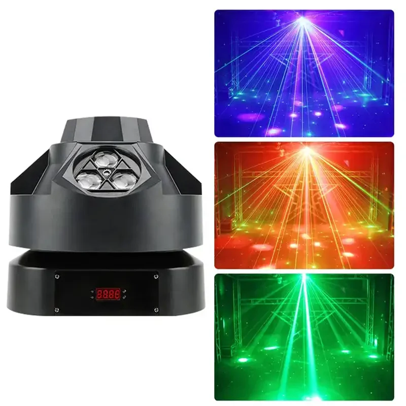 

Super Bee Eye Beam Laser effect Light Disco Party Club Bar DMX512 moving head light Event Show 4in1 Stage effect Lighting