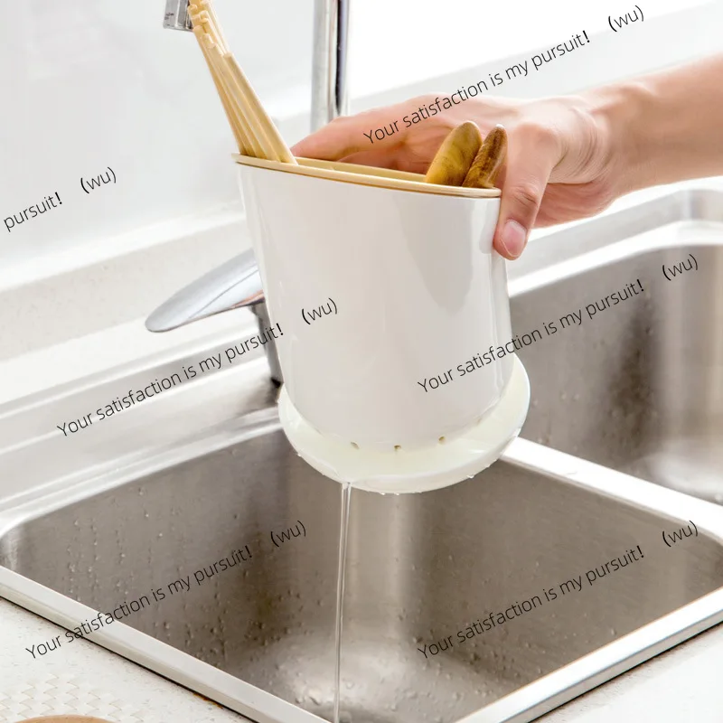 1 Pcs Plastic Cutlery Storage Holder – Draining Container & Drying Rack for Tableware, Knives, Spoons, Forks, Kitchen Tools