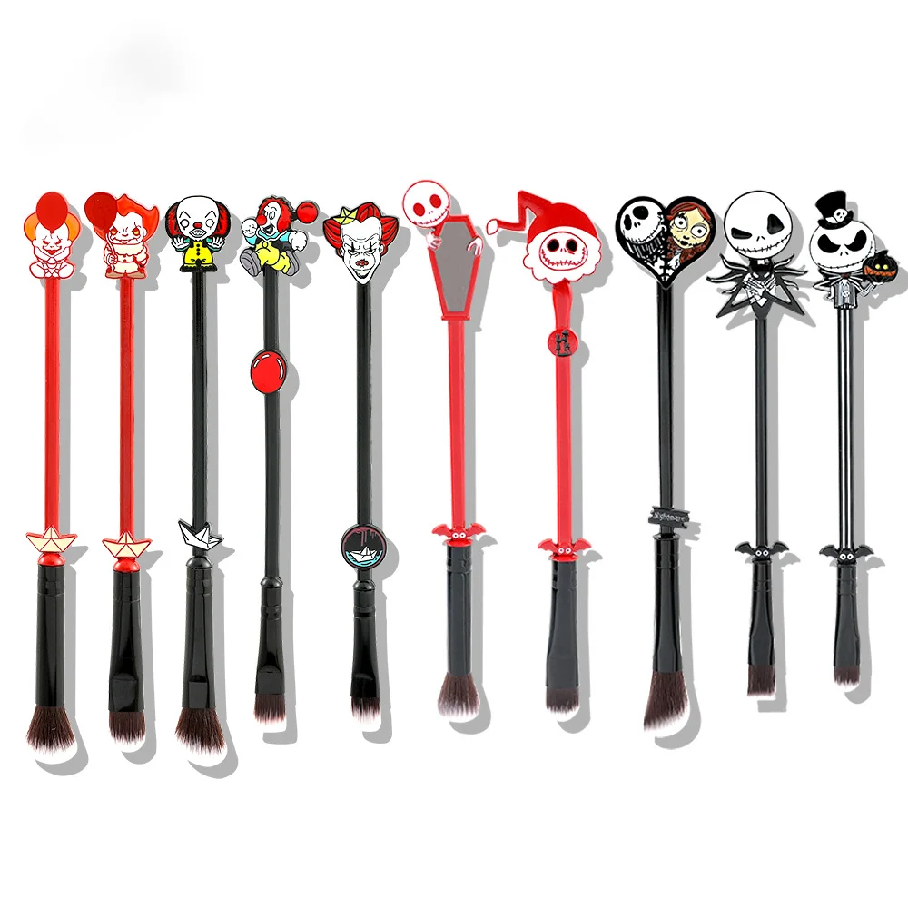 

5/10pcs Halloween Limited Edition Makeup Brushes Set Eyebrow Eyeshadow Contouring Eyeliner Lip Brush Cosmetics Beauty Tools