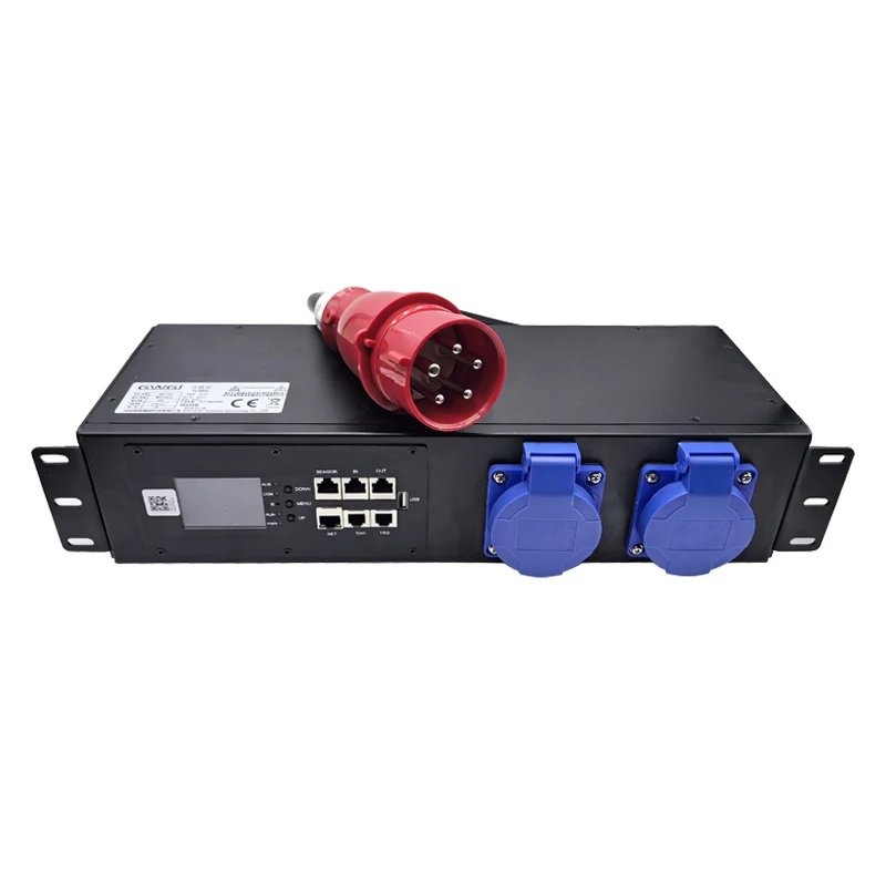 WATERPROOF Three phase electrical input 380V output,intelligent PDU socket snmp modbus TCP protocol sub monitoring& control