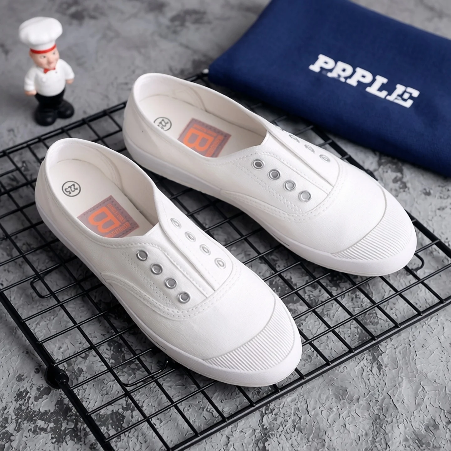 

Easy Slip-On Canvas oes Women's Flat Casual Low Cut White Sneakers Spring Korean Sle Breathable Soft Bot