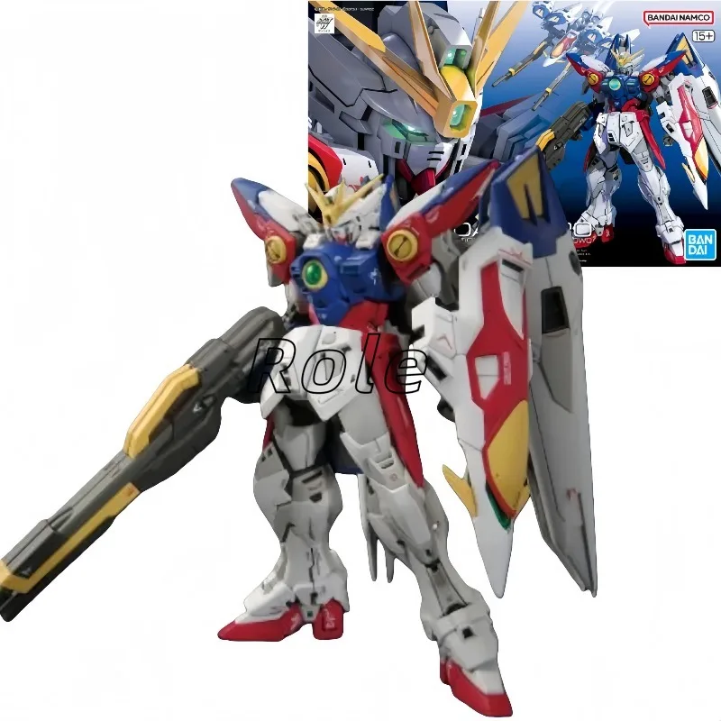 

【In Stock】Bandai Genuine RG 43 WING GUNDAM ZERO Anime Action Figure Robot Collectible Assembly Model Toys Ornaments Gift