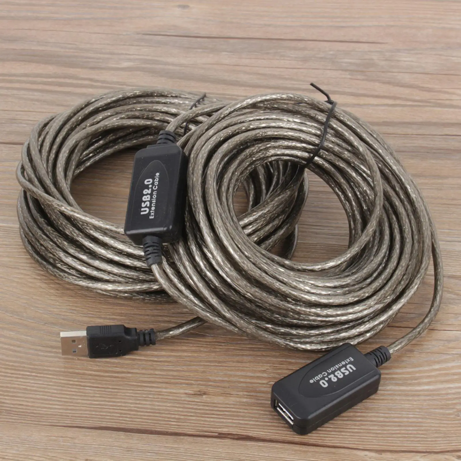 20M USB 2.0 Type A Male to Female Extension Cable - Black USB Extender Cord