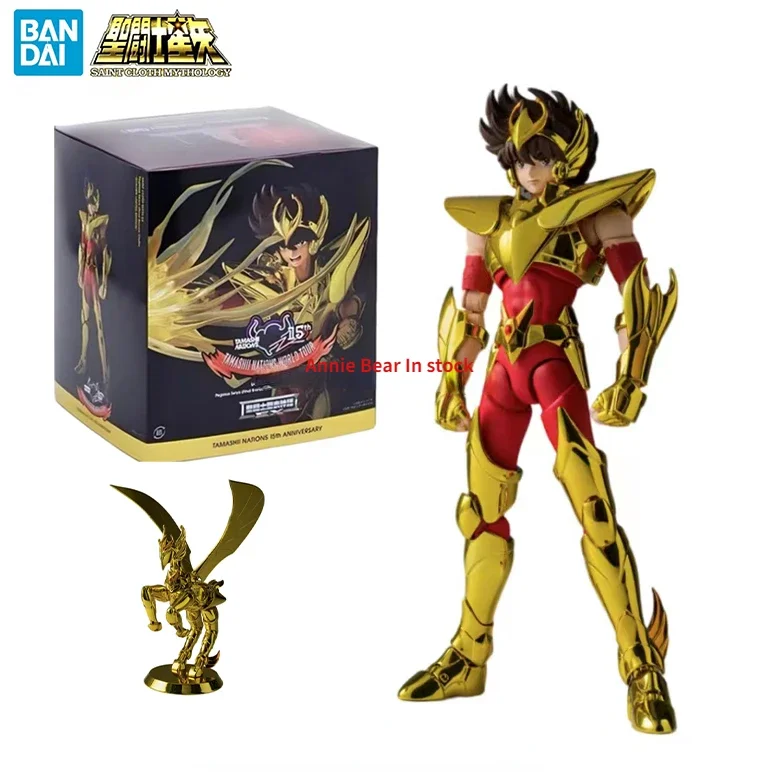 In Stock BANDAI Saint Cloth Myth EX Pegasus Seiya Final Bronze Saint Cloth Gold Limited Edition Anime Character Model Toy